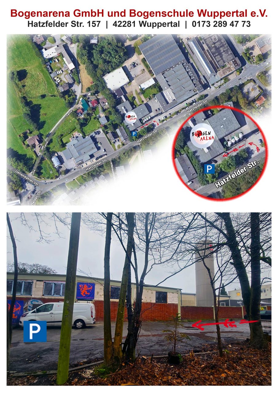 Anfahrt und Parkmöglichkeiten zur Bogenarena Wuppertal Anfahrt und Parkmöglichkeiten zur Bogenarena Wuppertal in der Hatzfelder Straße 157